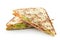 Triangle sandwich with salmon