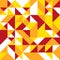 Triangle seamless background in bright warm colors