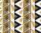 Triangle shape geometric African tribal seamless pattern