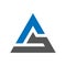 Triangle tech simple business icon logo. EPS 10