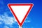 Triangle traffic sign
