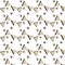 Triangles and cylinders of beige color on a white background.3d.