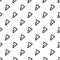 Triangular carabiner pattern seamless vector