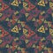 Triangular chaos seamless pattern