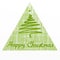 Triangular Christmas card