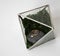 Triangular glass box for wedding rings