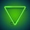 Triangular Green Neon Frame