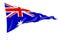 Triangular national flag of Australia