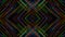 Triangular pattern of lines with interference. Animation. Hypnotic mirror pattern of intersecting color lines with