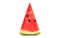 Triangular piece of ripe watermelon