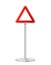Triangular road sign