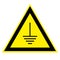 Triangular sign grounding electrical equipment