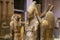 A triangular Statue of Ramses III, Horus and St - Cairo Museum