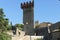 Triangular Tower in Passignano on Trasimeno Lake