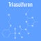 Triasulfuron herbicide molecule. Skeletal formula. Chemical structure