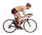 Triathlon athlete riding a bicycle