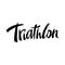 Triathlon hand drawn lettering Triathlon