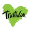 Triathlon hand drawn lettering Triathlon