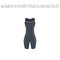 Triathlon women`s short sleeveless wetsuit.