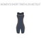 Triathlon women`s short wetsuit