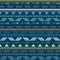 Tribal blue seamless repeat pattern