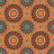 Tribal boho chic design for mandala style seamless pattern with south western color tone