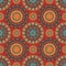 Tribal boho chic design for mandala style seamless pattern with south western color tone