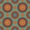 Tribal boho chic design for mandala style seamless pattern with south western color tone