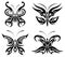 Tribal butterfly set