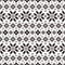 Tribal christmas ethnic pattern vector black white color