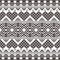 Tribal christmas ethnic pattern vector black white color