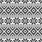 Tribal Christmas pattern vector black white color