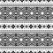 Tribal Christmas pattern vector black white color