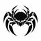 Tribal Crab Silhouette Design: Marvel Comics Inspired Black And White Tattoo