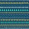 Tribal Doodles seamless vector pattern. Ethnic style background white, blue, yellow, teal. Hand drawn doodle strokes