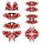 Tribal double eagle symbols with butterfly wing