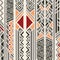 Tribal ethnic colorful bohemian pattern with geometric elements, African mud cloth, tribal design