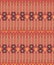 Tribal ethnic colorful pattern tile in brownish red and orange