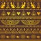 Tribal ethnic seamless pattern with Egypt symbols