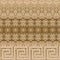 Tribal greek vector seamless border pattern. Textured grunge cracked background. Greek key meander ethnic ornaments. Geometric