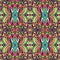 Tribal indian ethnic seamless design. Festive colorful mandala pattern