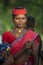 Tribal Lady in Procession during Dussera Festival at Jagdalpur,Chhattisgarh,India