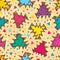 Tribal like triangle seamless pattern