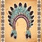 Tribal native American feather headband