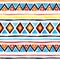 Tribal pattern. Seamless background - vintage boho ethnic design. Watercolor