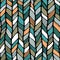 Tribal style braided seamless pattern, ethnic chevron multicolor. Braid lines