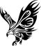 Tribal tattoo of eagle