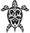 Tribal tattoo turtle