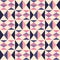 Tribal vector seamless textile pattern - Kente mud cloth style, traditional geometric nwentoma design from Ghana, African in pink