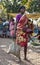 A Tribal woman in a rural market place in Baster.